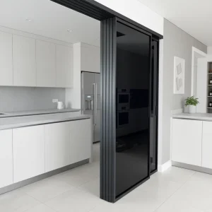 Sliding Door Without Floor Track, Free Sliding, Freeing Up Space