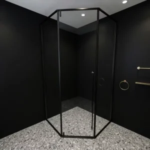 Sliding Frameless Tempered Glass Hinge Bathroom Hotel Shower Enclosure Door