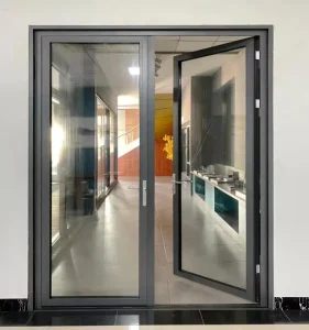 Sliding Glass Door with Finished Aluminum Frame for Villa Interiors Casement Swing Design