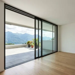 Slim Aluminum Sliding Window Floor-to-Ceiling Thermal-Break Double-Glazed Glass Window