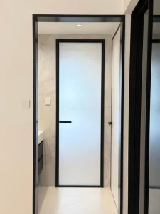 Slim Double-Glazing Tempered Glass Sliding Door with Waterproof and Moisture-Proof Design for Kitchen and Bathroom