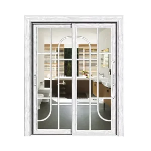 Slim Frame Aluminum Composite Glass Sliding Door for Home Kitchen Restaurant Finished Surface for Interior Application Hotel