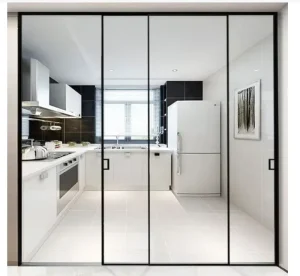 Slim-Frame Interior Sliding Door for Kitchen and Living Room