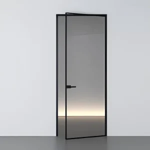 Slim Frame Swing Door for Interior Bedroom Balcony Kitchen Glass Door