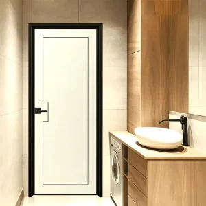 Slim-Profile Aluminum Alloy Glass Swing Door for Balconies and Sunrooms with Maximum Light Transmission