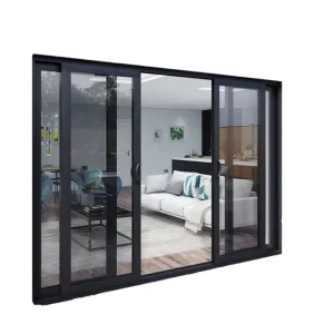 Slim Side Narrow Hidden Frame Aluminum Sliding Door Modern Exterior Patio Corner Doors Double Glazing