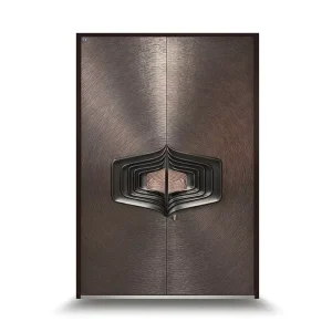 Smart Cast Aluminum Side-Opening Waterproof Entry Door For Townhouse, Apartment, Villa, or Hotel