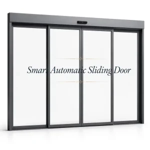 Smart Electric Automatic Sliding Door Waterproof Soundproof Double-Glazed Outdoor Patio Glass Door