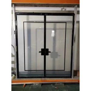 Smart Glass Aluminum Swing Door with Extremely Narrow Frame for Hotel and French-Style Entryways