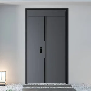 Smart Home Entry Security Door with Seamless Body, Anti-Break Structure, and Smart Access for Villa Projects