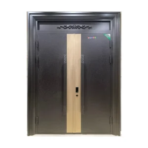 Smart Home Exterior Stainless Steel Security Door Fire Prevention Southeast Asia Art Deco 3D Relief Design