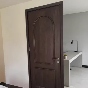 Solid Composite Wood Bedroom Entry Door with Lock Hardware for Home, School, and Hotel