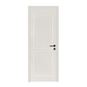Solid Composite Wood Soundproof Interior Door with Carved Design and Baked Lacquer Finish