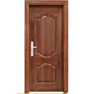 Solid Core Fire-Resistant Waterproof Wooden Panel Interior Door with Frames for Bedroom, Office, and Front Entry
