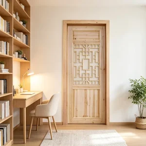 Solid Fir Lattice Interior Door Timber Room Door