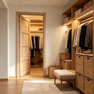 Solid Fir Wood Hinged Door with Custom Dimensions