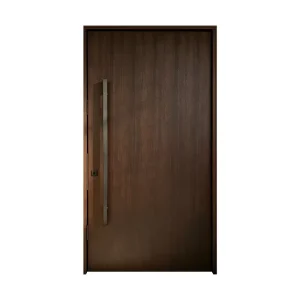 Solid Hardwood Multi Layer Core Sound Insulation Windproof Entry Door for Villa