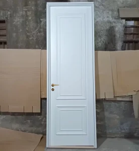 Solid Hardwood White French Prepainted Shaker Style Interior Doors for Bedroom Kitchen