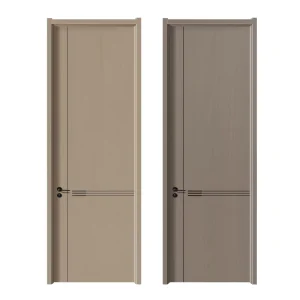 Solid Interior HDF Wood Door PVC MDF Composite Painted Surface Finish for Home School Bedroom Classroom Hotel Warehouse Use