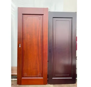 Solid Mahogany Double Entry Exterior Entrance Door Old World Style