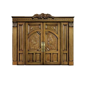 Solid Oak Double Door for Hotel or Villa