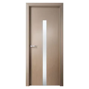Solid Oak Veneer Interior Wood Door with MDF Panel for Apartments Hotels Villas