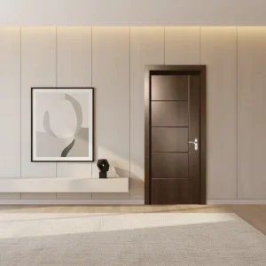 Solid Polymer Interior Door with Sound Insulation for Bedrooms, Hotels, and Offices