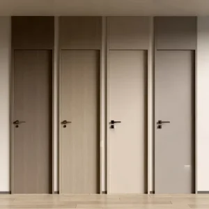 Solid Teak Wood Slab Door for Interior Bedrooms