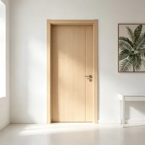 Solid Wood Bedroom Sliding Door Set with Sound Insulation and Modern Design