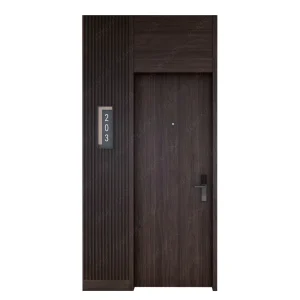Solid Wood Composite Casement Hotel Interior Door, Fireproof, AS-Certified