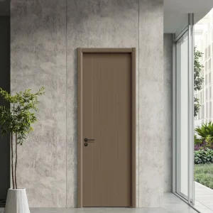 Solid Wood Composite Door Set for Bedroom, Living Room and Front Entry, Soundproof Paint-Free Doors for Hotels and Villas