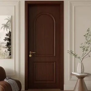 Solid Wood Composite Panel Line Baking Paint Interior Door for Apartments, Factory Direct Supply