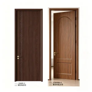 Solid Wood Composite Soundproof Paint-Free Interior Door for Bedroom and Guest Room
