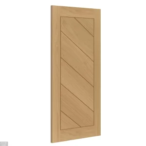 Solid Wood Contemporary Flush Door with Waterproof Finish