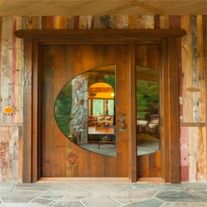 Solid Wood Double Entry Doors for Villas