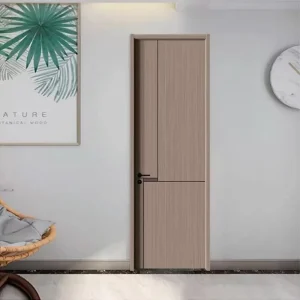 Solid Wood Ecological Door CE ISO Soundproof Zero Formaldehyde for Villa Hotel Hospital School