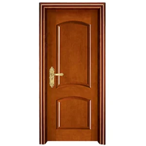 Solid Wood Entrance Door 8mm HDF Panel with Frame Single Plain Teak Wood Main Door