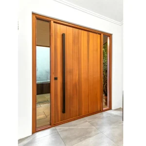 Solid Wood Entry Door for Villas and Residential Projects