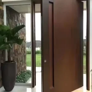 Solid Wood Exterior Main Pivot Door for Villa Entrance