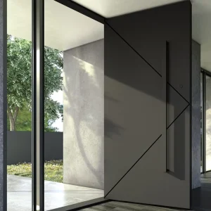 Solid Wood Exterior Pivot Entrance Door