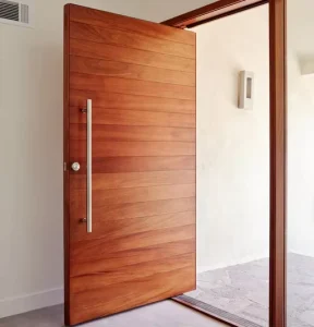 Solid Wood Exterior Pivot Entrance Door for Villa