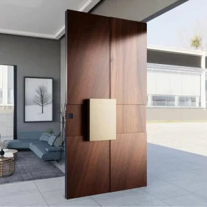 Solid Wood Fireproof Prehung Plywood Entrance Door with US Certificate