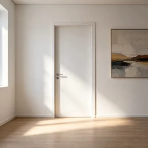 Solid Wood Hidden French Standard Door with Modern Sound Insulation