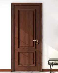 Solid Wood Interior Door, Mortise-and-Tenon Structure, Baked Paint Finish, Bedroom and Exterior Entry
