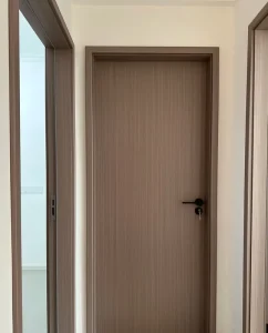 Solid Wood Interior Door Paint-Free Modern Style Waterproof Soundproof Sealant Bedroom Living Room Automatic Sliding Door