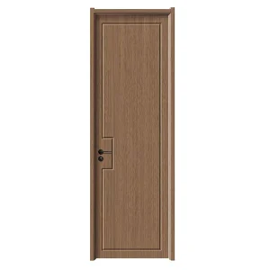 Solid Wood Interior Door with Carved Patterns for Villas