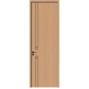 Solid Wood Interior Door with Eco Paint