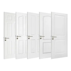 Solid Wood Interior Door with Natural Oak Finish, Moisture Proof, Noise Reduction