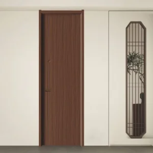 Solid Wood Interior Security Doors with Sound Insulation for Bedrooms, Minimalist Design