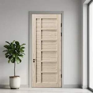 Solid Wood Mahogany Interior Door for Living Room, Bathroom, Apartment, Hotel, Dining Room